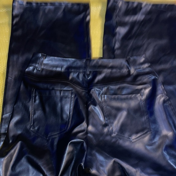 Black Faux Leather Pants - Picture 5 of 5